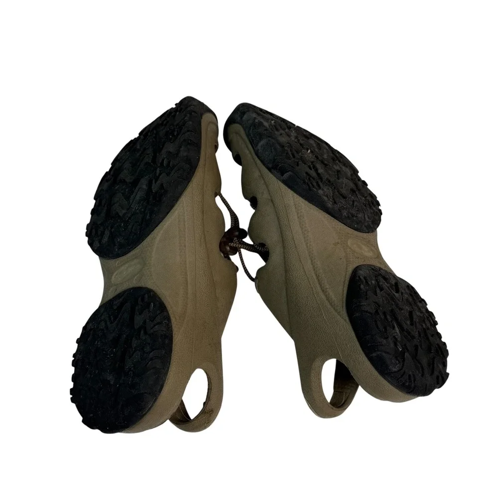 Crocs Swiftwater All Terrain Fisherman Sandals Mens 8 Womens 10 Khaki Tan Black